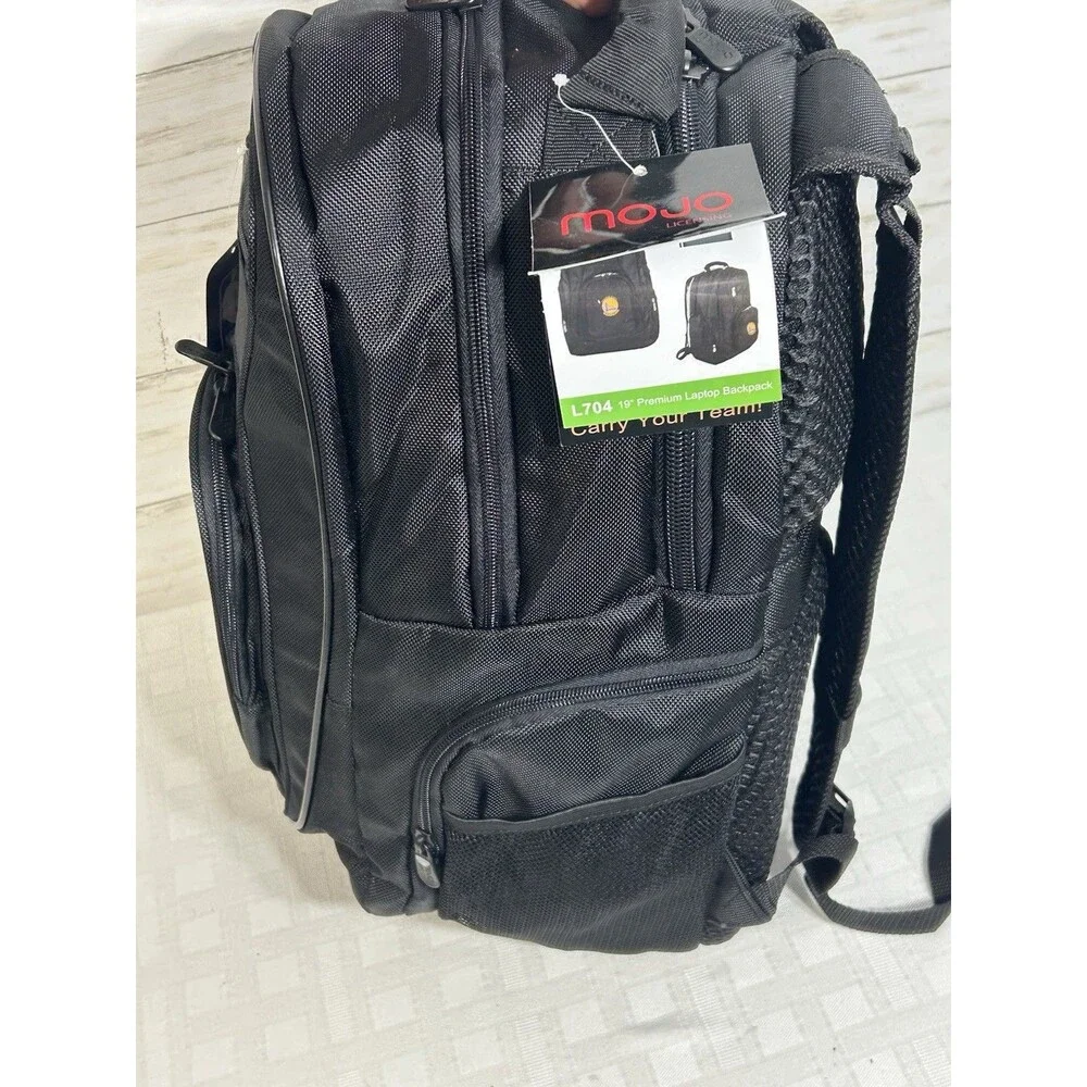 NEW! MOJO Milwaukee Bucks NBA Basketball Laptop Black Backpack Bag School Hiking